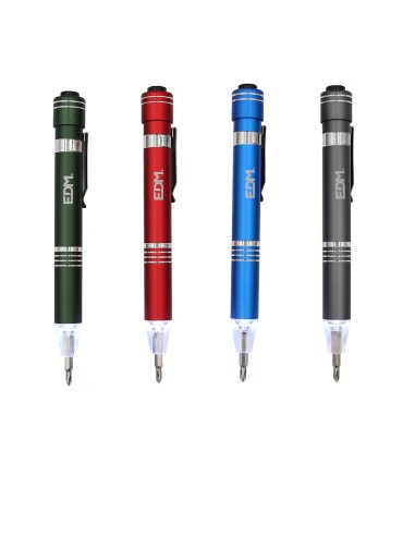 Linterna - destornillador con 6 puntas...