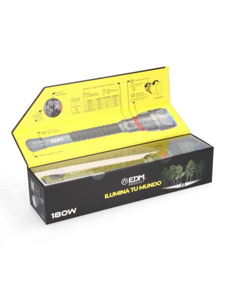 Linterna led de largo alcance 18000 lm