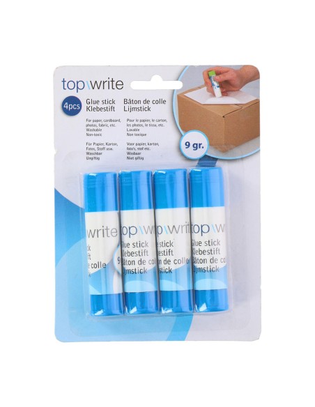 Pegamento en barra 9 g, 4 uds