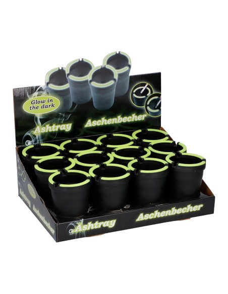 Cenicero negro fotoluminiscente