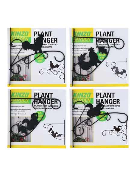 Colgador de macetas modelos surtidos 28 x 25 x 1,6cm kinzo