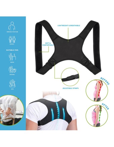 Soporte postural para espalda 27,4 x 21,4 x 2,4 cm