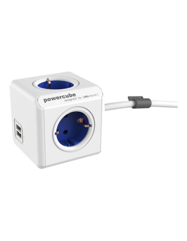 Extended + usb, 4 tomas corriente + 2 usb.