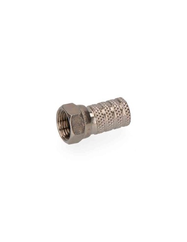 Conector "f" parabolica metalico edm envasado