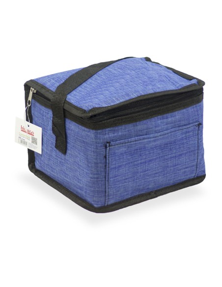 Nevera diseño tejana con asa color azul 4,5 l