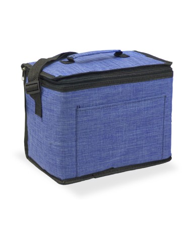 Nevera diseño tejana con asa color azul 10 l