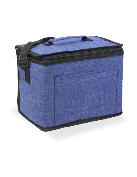 Nevera diseño tejana con asa color azul 10 l