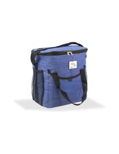 Nevera diseño tejana con asa color azul 21 l