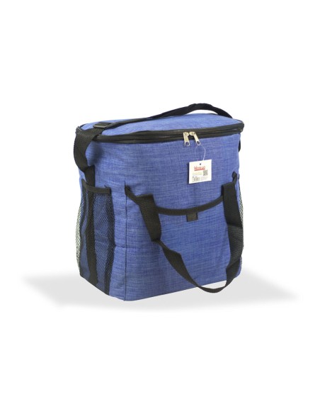 Nevera diseño tejana con asa color azul 21 l