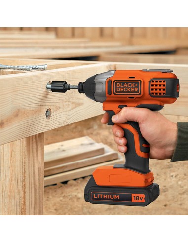 Atornillador de impacto 18v 1/4" bdcim18d1a-qw...