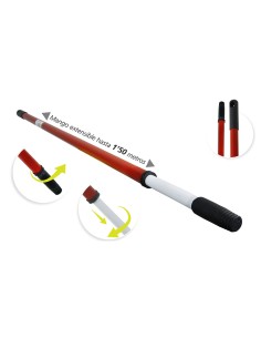 Mango metálico extensible 86-150 cm rosca ø22 mm