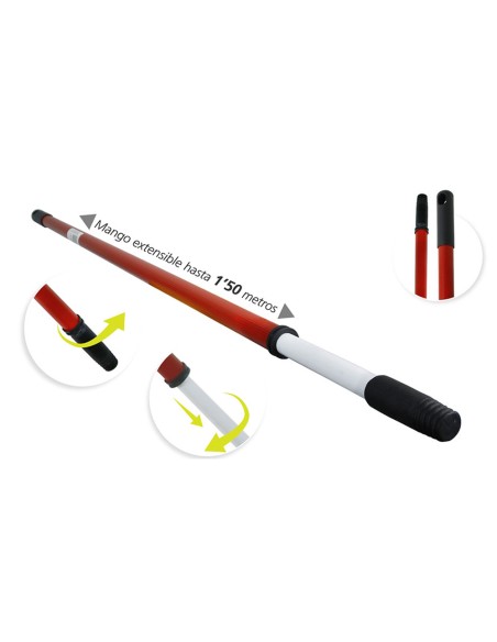Mango metálico extensible 86-150 cm rosca ø22 mm