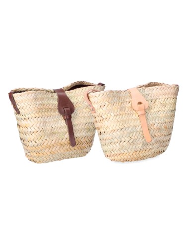 Bolso plano con presilla y asa bandolera 2 colores surtidos