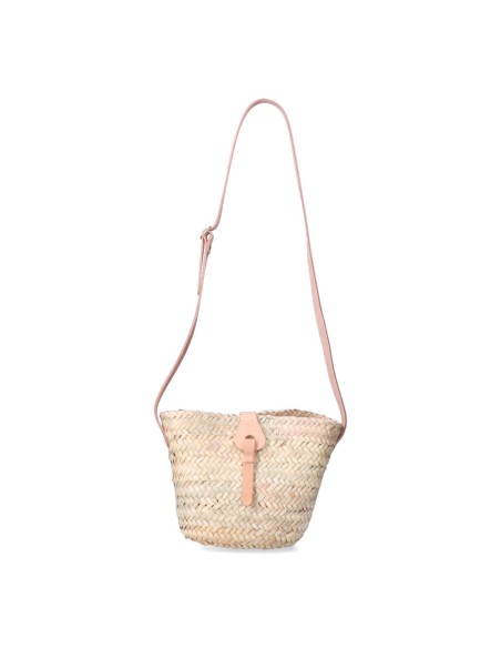 Bolso plano con presilla y asa bandolera 2 colores surtidos