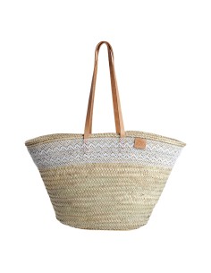 Bolso cala de palma con puntilla y asas