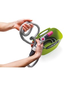 Kit manguera extensible aquapop 30m con cesta de plástico color lima gf80287603 gf 2