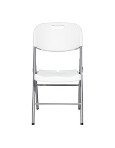 Silla plegable blanca 86,5 x 47 x 54 cm 2