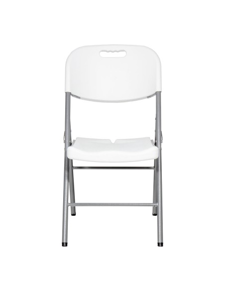 Silla plegable blanca 86,5 x 47 x 54 cm