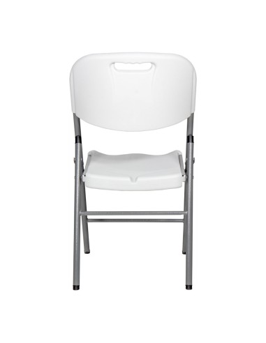 Silla plegable blanca 86,5 x 47 x 54 cm