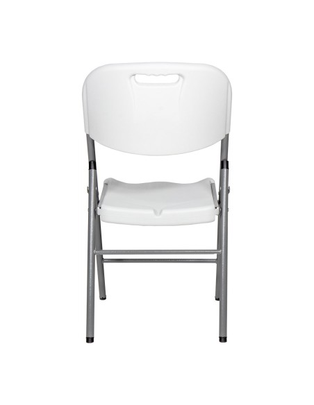 Silla plegable blanca 86,5 x 47 x 54 cm