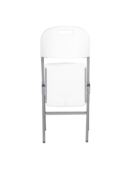 Silla plegable blanca 86,5 x 47 x 54 cm