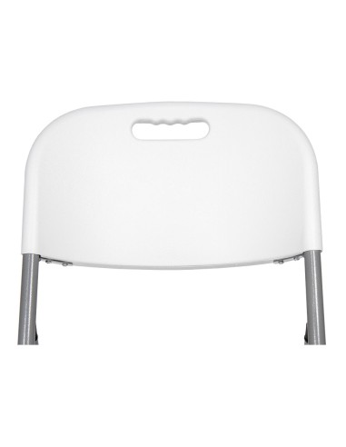 Silla plegable blanca 86,5 x 47 x 54 cm