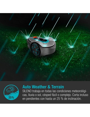 Robot cortacésped sileno para segar jardines...