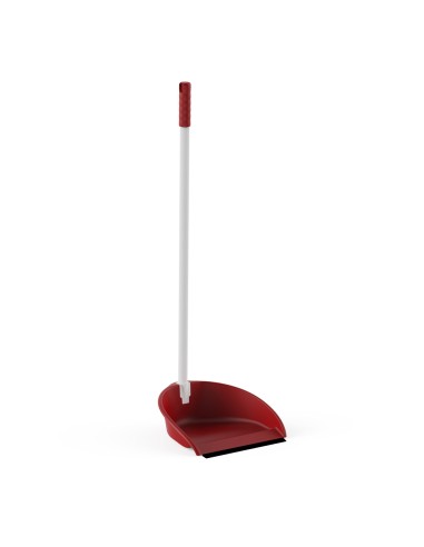 Recogedor plegable rojo bimaterial