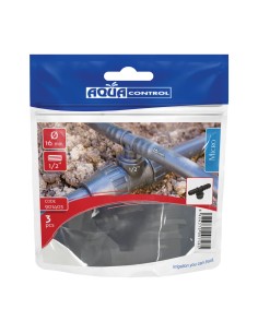 "t" mixta tubos 16-16mm a rosca 1/2" en bolsa zip 3 unidades 901403 aqua control 2