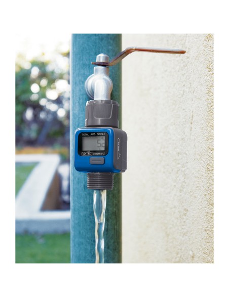 Caudalímetro digital conexión rh 3/4" c2500 aqua control