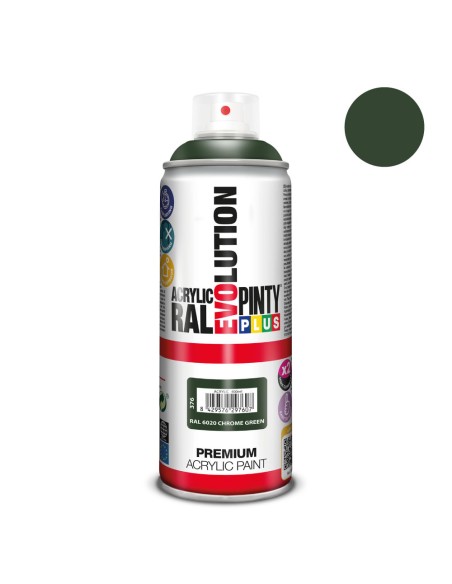 Pintura en spray pintyplus evolution 520 cc ral 6020 chrome green
