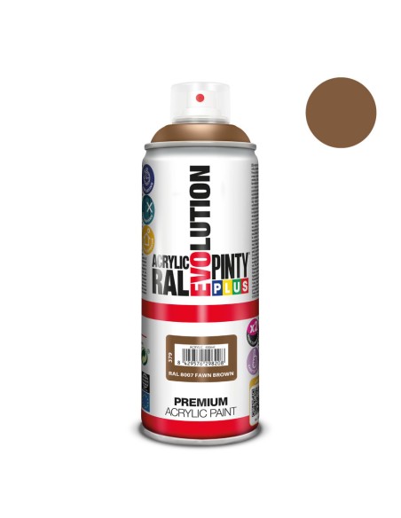 Pintura en spray pintyplus evolution 520 cc ral 8007 fawn brown