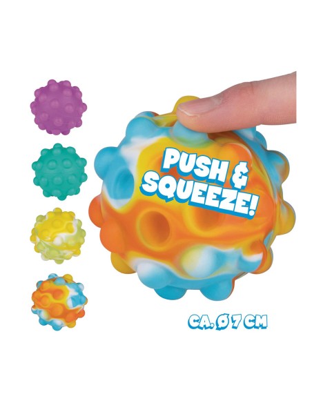 Pelota antiestrés burbujas ø7cm colores surtidos eddy toys