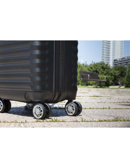 Set de maletas 3 piezas negro upfly 53cm,63c y,31cm 1200497 numada