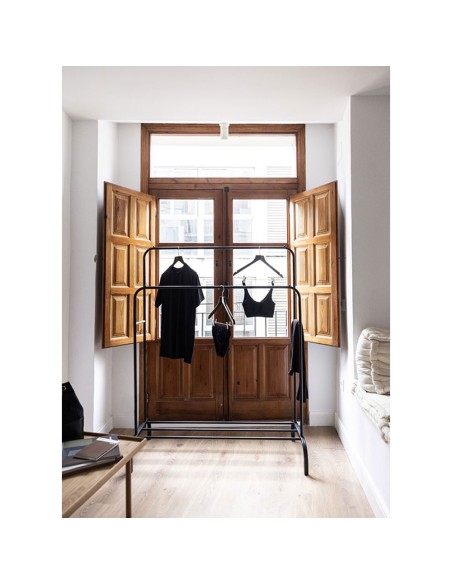 Perchero burro hangy duo negro hasta 30 kg