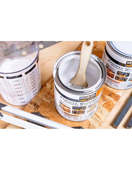 Esmalte multisuperficies blanco mate 750 ml koma tools
