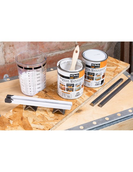 Esmalte multisuperficies negro mate 750 ml koma tools