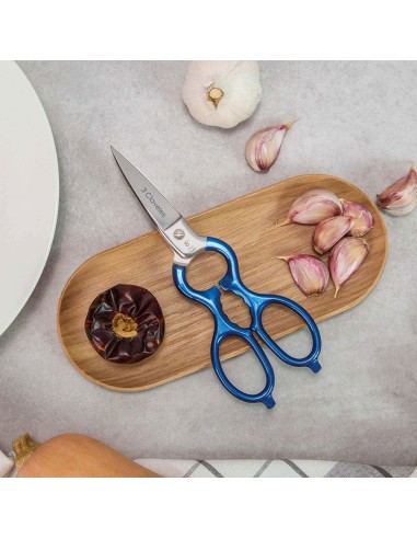 Tijera cocina varios usos inox me. 8" d 3 claveles