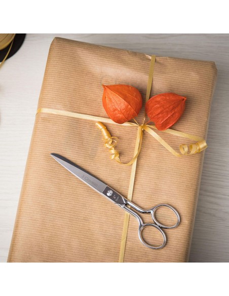 Tijera costura castellana 6" b 3 claveles