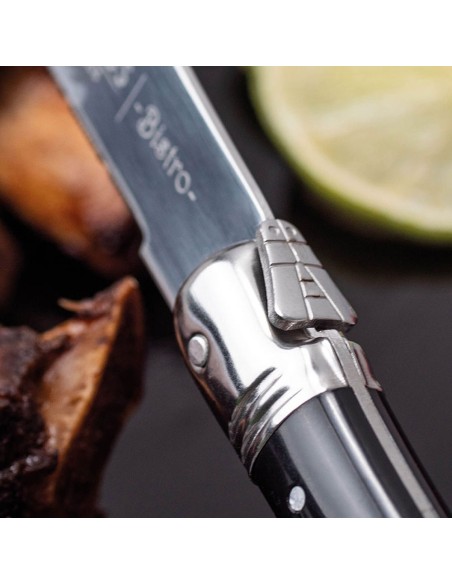 Set 4 cuchillos chuleteros bistro 11.5 cm - 4.5" d 3 claveles