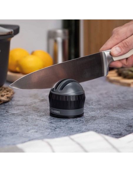 Afilador cuchillos 3 pasos ventosa 3 claveles