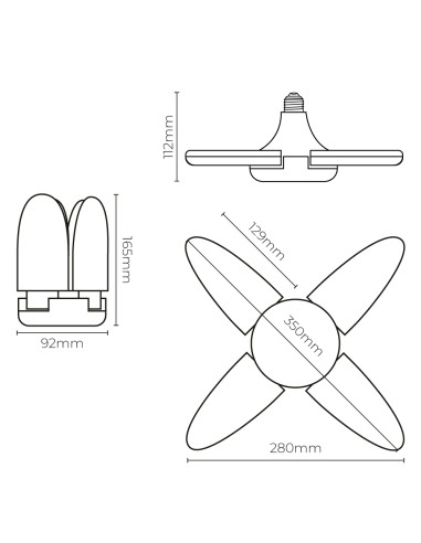 Bombilla led multidireccional, casquillo e27,...