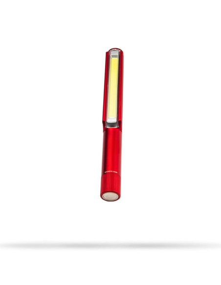 Linterna lil larry. base magnética clip. por la compra de 18 unidades un expositor de regalo