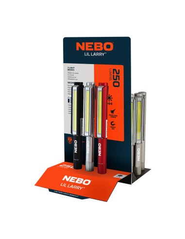 Linterna lil larry. base magnética clip. por la...