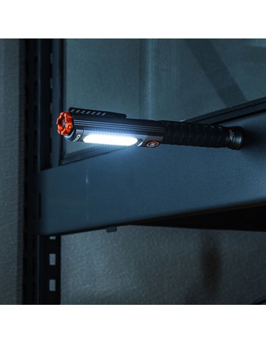 Linterna big larry pro+. lámpara+cob recagable...