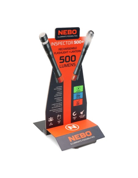 Linterna inspector 500+. boli flexpower por la compra de 6 unidades un expositor de regalo