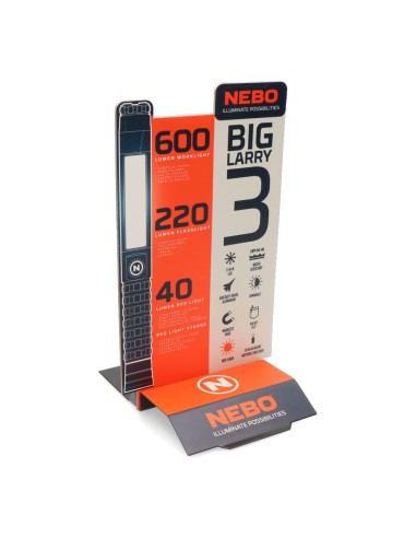 Linterna big larry 3. lámpara+cob por la compra...