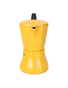 Cafetera petra mostaza de aluminio de 6 tazas 2