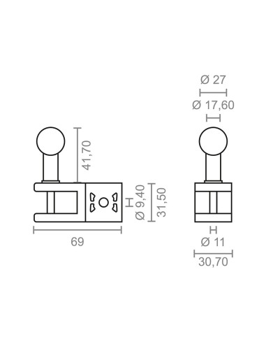 Juego de soporte barandilla toldo tld01 92541...