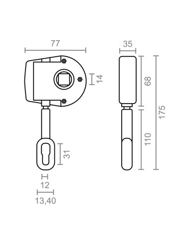 Maquina enrollar toldo 1:11 tld05 92551 micel